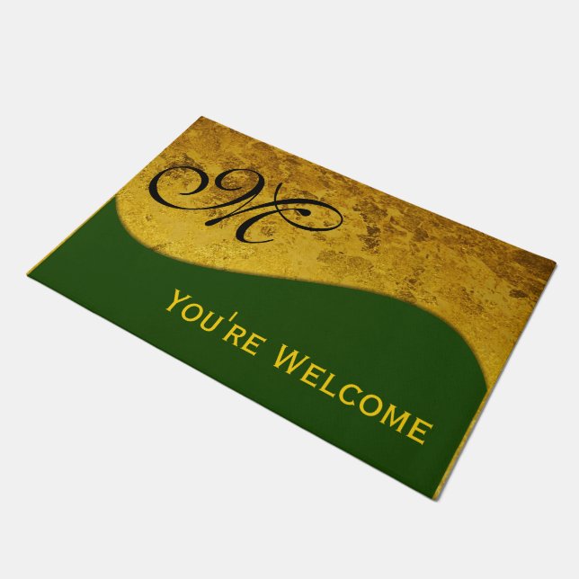 DIY - Add your own sign, monogram & text Doormat (Angled)