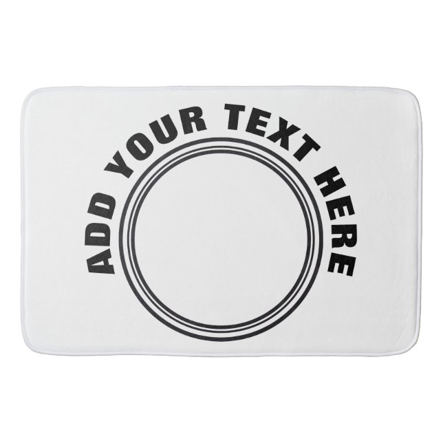 DIY - Add your own sign, photo and text Bath Mat (Front)
