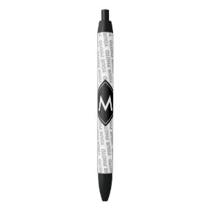 DIY - Add your own sign, photo and text Black Ink Pen
