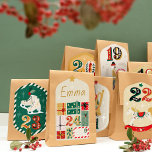 DIY Advent Calendar - Christmas Toys<br><div class="desc">24 self-adhesive stickers (with a number from 1 to 24) to close your pockets and boxes to be filled with little surprises of your own,  including 1 personalised sticker with the name of the person who opens the little gifts every day to wait until Christmas.</div>