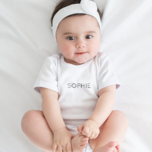 DIY Baby Bodysuit Custom Text, Name, Monogram