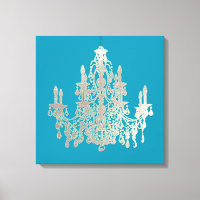 DIY Background/Faux Silver Chandelier