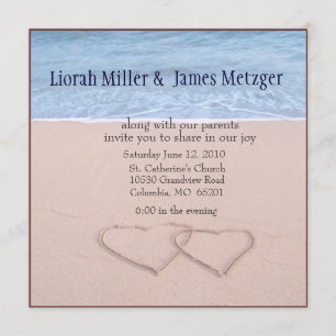 diy Beach Wedding Invitation