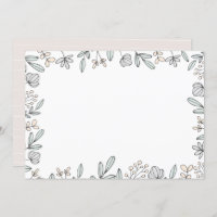 DIY Blank Delicate Floral Design