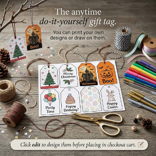 DIY blank Gift tags