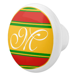 DIY Button - Customise your monogram & ideas Ceramic Knob