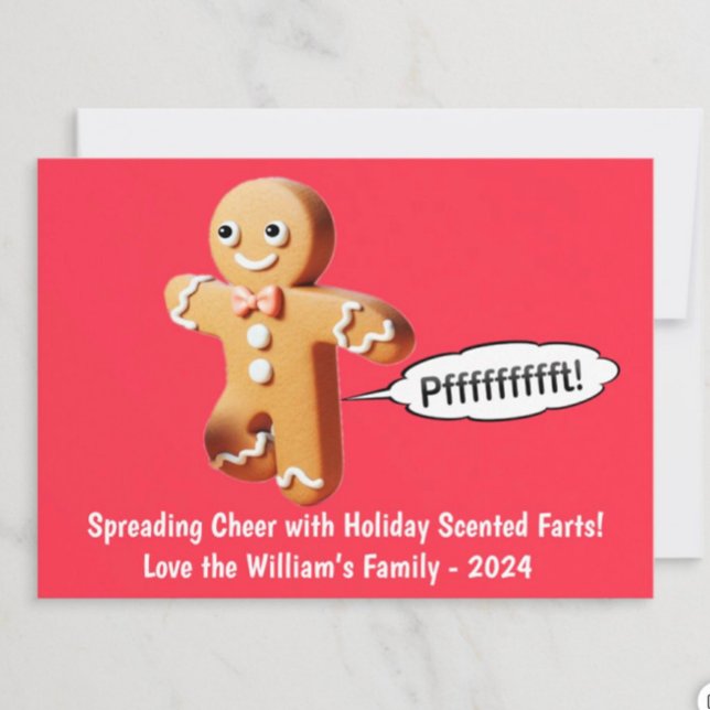 DIY Christmas Cards - Farting Gingerbread Man   (Creator Uploaded)