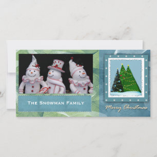 DIY Christmas Tree Personalised Photo Card