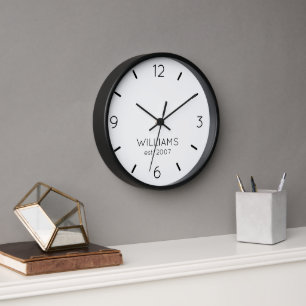 DIY Clock   Custom Colour, Name, Text