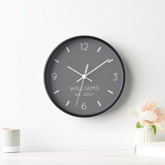 DIY Clock | Custom Colour, Name, Text