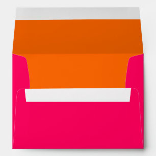 DIY Colors Raspberry Pink Orange Envelope