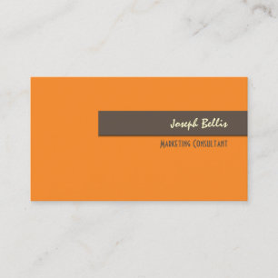 DIY colour/Orange+Brown Business Card