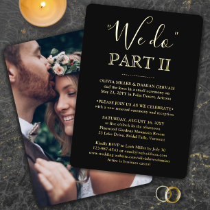 DIY Colour Sequel Wedding Photo Black We Do Part I