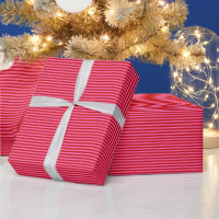 DIY Colour Small Preppy Stripe Red Hot Pink