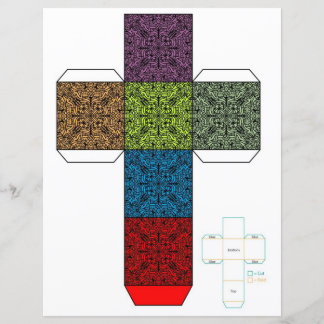 DIY- Colourful Doodle Design Box Template