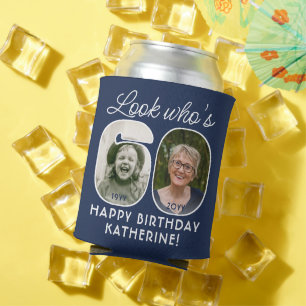 DIY Colours • Look Who's 60 Birthday Party 2 Photo Can Cooler