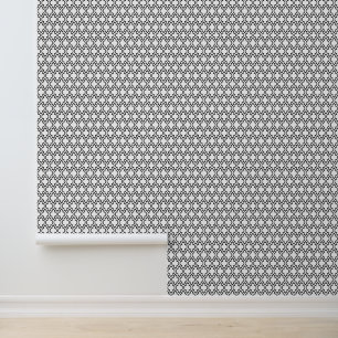 DIY Colours Moroccan Quatrefoil #4DS SM Black Whit Wallpaper
