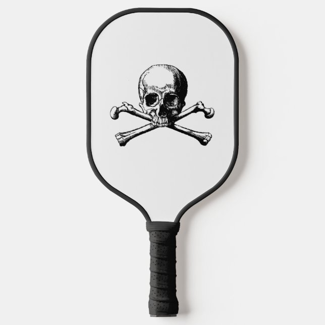 DIY Colours Pirate Skull & Crossbones Pickleball Paddle (Front)