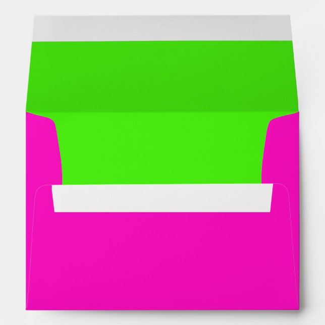 DIY Colours Shocking Pink Lime Green Envelope (Back (Bottom))