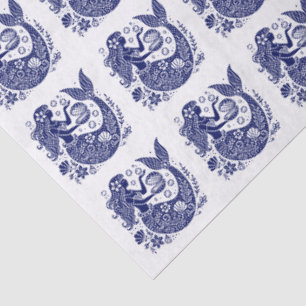 DIY Colours Sultry Mermaid Siren Clam Shell Blue Tissue Paper