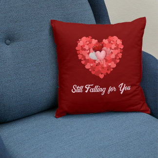 DIY Couples Valentine's Day Special Love Quote Red Cushion