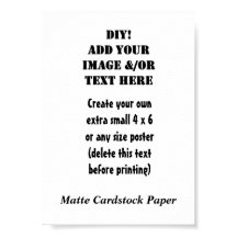 DIY Create Your Own 5 x 7 Matte Cardstock Paper A2