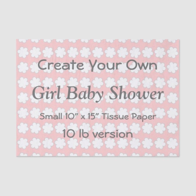 DIY Create Your Own BABY SHOWER Tissue Paper V07A (Front)