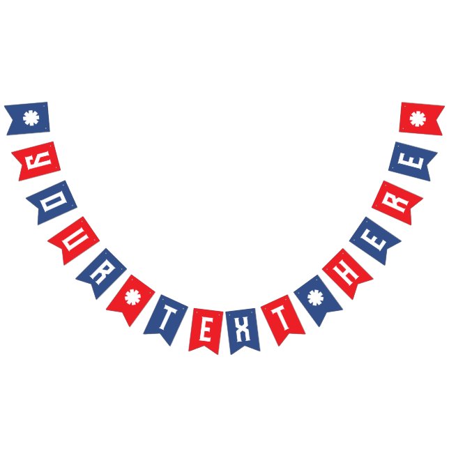 DIY Create Your Own Banner Red White & Blue (All)