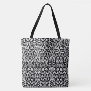 DIY Create Your Own Custom Colour Damask Pattern 5 Tote Bag
