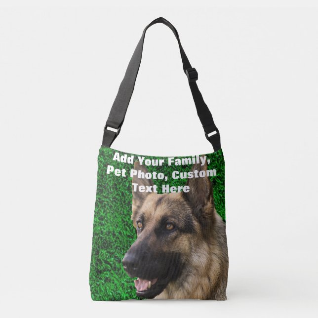 DIY Create Your Own Custom Pet Family PHOTO Crossb Crossbody Bag (Front)