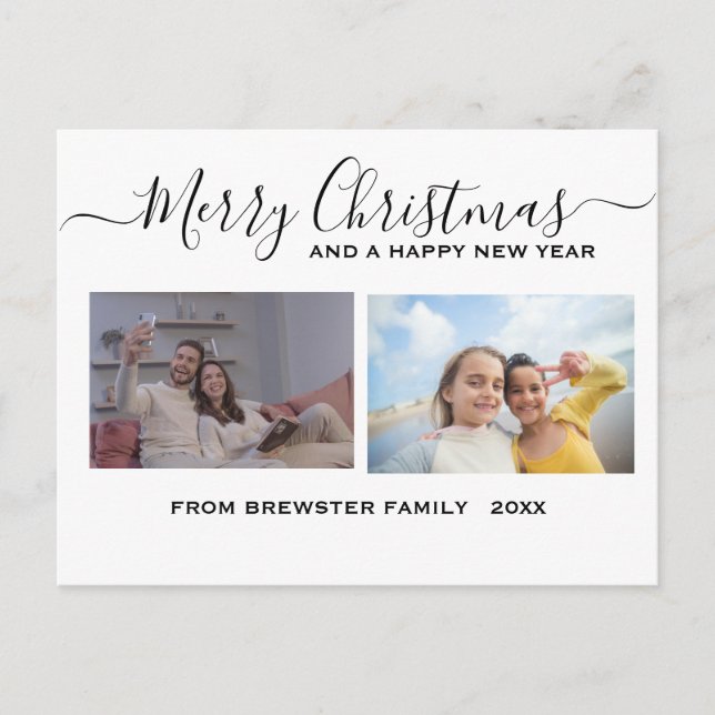 DIY Create Your Own Family Photo Christmas Holiday (Front)