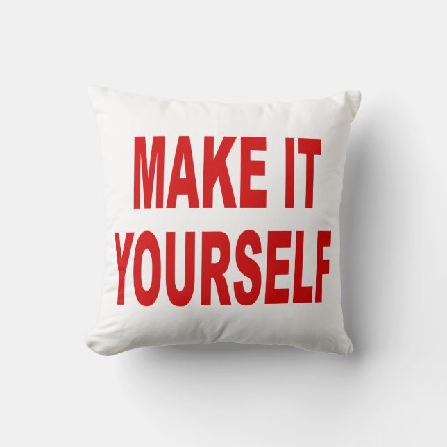 DIY Create Your Own Made in the USA Throw Pillow (Front)