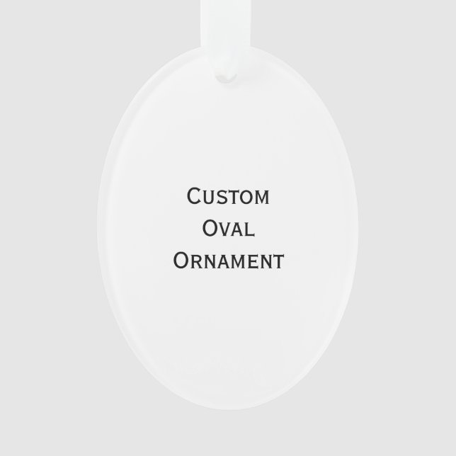 DIY Create Your Own Oval Photo Christmas Holiday Ornament (Front)