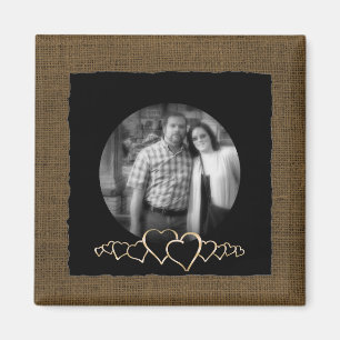 DIY Create Your Own Rustic Personalised Photo Magnet