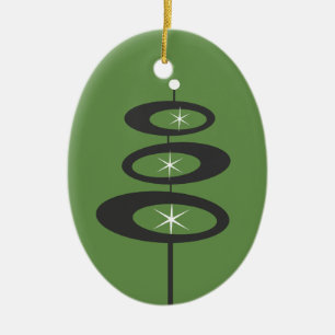 DIY - CUSTOM COLOR - Mid Century Modern Ceramic Tree Decoration
