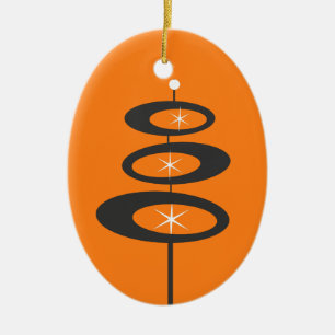 DIY - CUSTOM COLOR - Mid Century Modern Ceramic Tree Decoration