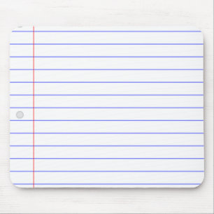 DIY CUSTOM NOTEBOOK PAPER BLOCK WITH THIN LINES MOUSE MAT