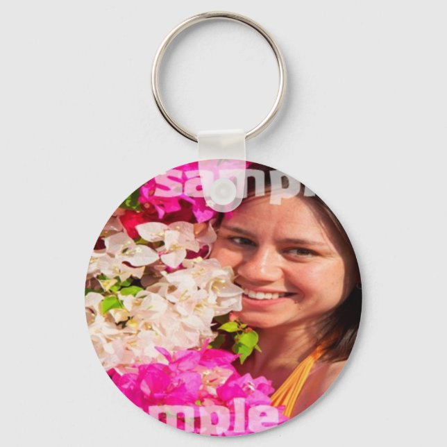 DIY Custom Personalised Photo Key Ring (Front)
