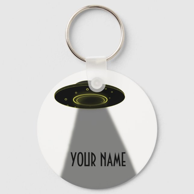 DIY CUSTOM UFO, WRITE YOUR NAME KEY RING (Front)