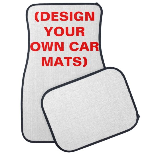 Diy Customisable Car Floor Mats Set Of 4 Zazzle Co Uk