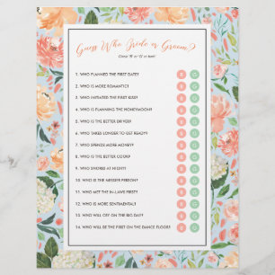 DIY Customise Your Bridal Shower Game with Photo