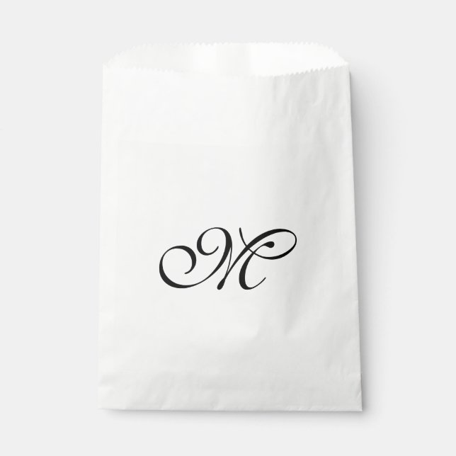 DIY - Customise your monogram, image, & ideas Favour Bags (Front)