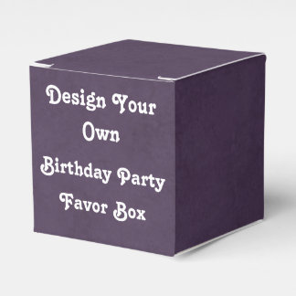 DIY Design Your Own Birthday Party Favor Box v08 Wedding Favour Boxes