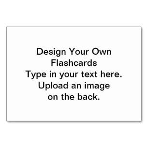 DIY - Design Your Own Reading Flashcards Table Number