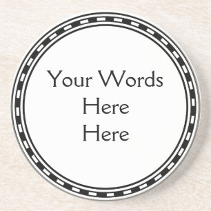 DIY Do It Yourself Easy Customised Text Wording Coaster