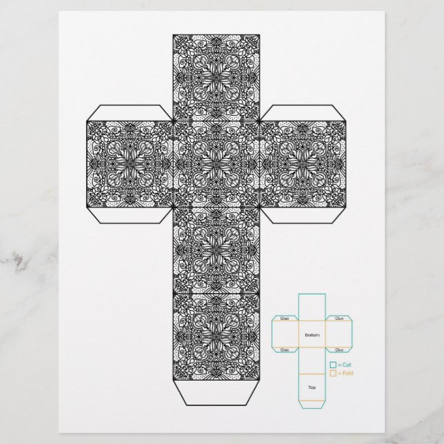 DIY- Doodle Design Box Template (Front)