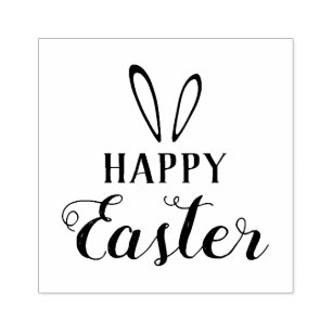 DIY Easter stamping. Happy Easter. Rubber Stamp