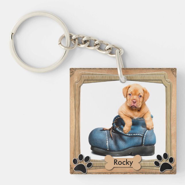 DIY Family Pet Photo Key Ring (Front)