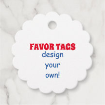 DIY fAVOR TAGS Many Shapes Double Sided