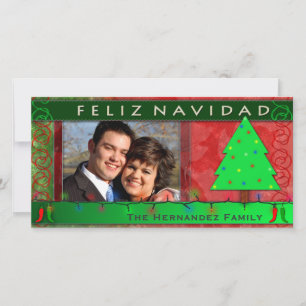 DIY Feliz Navidad Personalised Photo Card